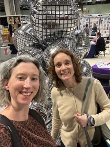 A selfie of two people enjoying an ICHF craft show at the NEC