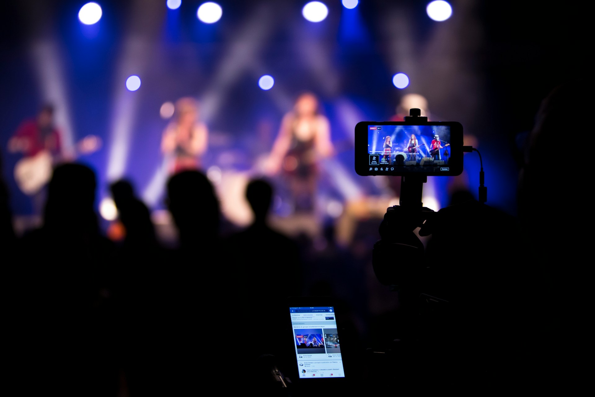 recording at an event
